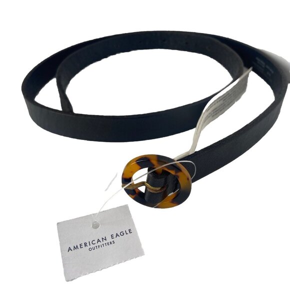 American Eagle Outfitters Accessories - American Eagle Outfitters Women's Genuine Cow Leather Belt Black & Leopard sz M